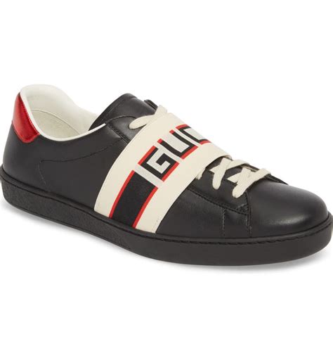 gucci men's ace logo-striped|Gucci New Ace Lace.